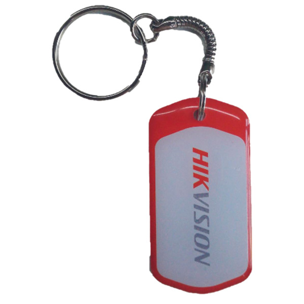 HIKVISION DS-K7M102-M Llavero TAG de proximidad - ID por radiofrecuencia - MF pasivo | Color rojo con logo Hikvision - Alta frec