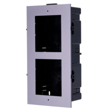 HIKVISION DS-KD-ACF2 Panel frontal y caja de registro encastrada - Hasta 2 módulos - Específica para videoporteros Hikvision - C