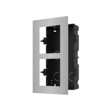 HIKVISION DS-KD-ACF2/S Panel frontal y caja de registro encastrada - Hasta 2 módulos - Específica para videoporteros Hikvision -