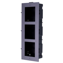 HIKVISION DS-KD-ACF3 Panel frontal y caja de registro encastrada - Hasta 3 módulos - Específica para videoporteros Hikvision - C