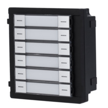 HIKVISION DS-KD-K12 Módulo de extensión - Llamada a diferentes monitores - Botonera de 12 botones - 6 etiquetas personalizadas c