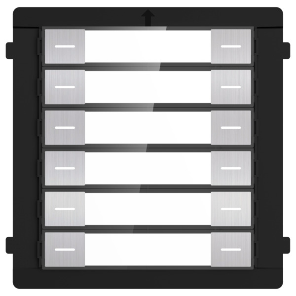 HIKVISION DS-KD-K12/S Módulo de extensión - Llamada a diferentes monitores - Botonera de 12 botones - 6 etiquetas personalizadas