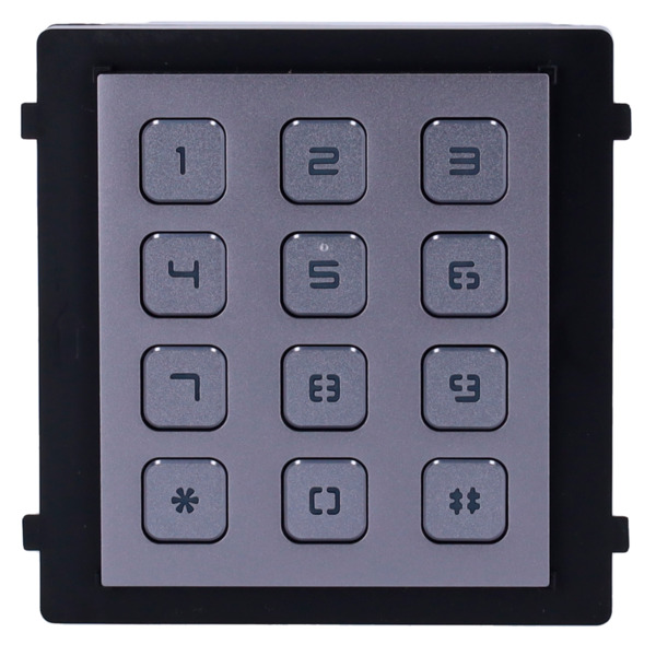 HIKVISION DS-KD-KP Módulo de extensión - Llamada a diferentes monitores - Apertura con código de acceso - Iluminación LED del te (1)
