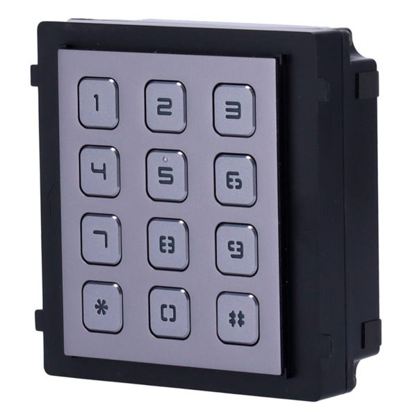 HIKVISION DS-KD-KP Módulo de extensión - Llamada a diferentes monitores - Apertura con código de acceso - Iluminación LED del te
