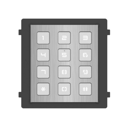 Comprar HIKVISION DS-KD-KP/S Módulo de extensión de acero inoxidable - Llamada a diferentes monitores - Apertura con código de acceso - Iluminación LED del teclado - Apto para exterior IP65 - Montaje modular
