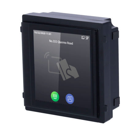Comprar HIKVISION DS-KD-TDE Módulo de extensión - Pantalla táctil IPS 4" | Teclado y directorio - Apertura con tarjeta EM y PIN - Almacentamiento 500 contactos - Apto para exterior IP65 | IK08 - Montaje modular
