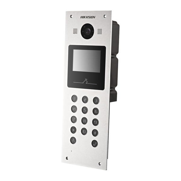 HIKVISION DS-KD3003-E6 Videoportero IP para apartamentos - Cámara 2 Mpx | Audio bidireccional - Tarjeta MF y PIN | 2 relés - App