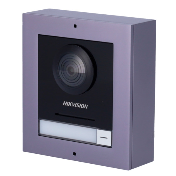 HIKVISION DS-KD8003-IME1(B)/Surface Videoportero IP - Cámara 2 Mpx - Audio bidireccional - App móvil a través de monitor - Apto