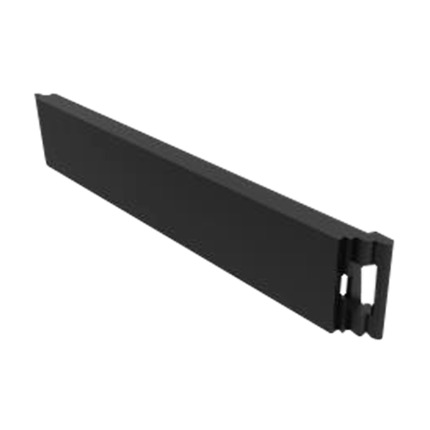 Comprar HIKVISION DS-KD8003-KEYCOVER Tapa ciega - Oculta botonera sin uso - Color negro - Discreta y estética - Medidas: 14 (Al) x 81 (An) x 4 (Fo) mm - Fabricado en plástico