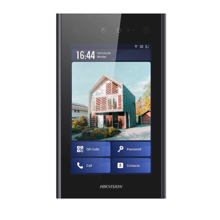 Comprar HIKVISION DS-KD9403-E6 Videoportero IP Android para apartamentos - Cámara 2 Mpx | Audio bidireccional - Facial, tarjeta MF, QR y PIN | 1 relé - App móvil a través de monitor - Pantalla IPS 8&quot; táctil | 500 apartamentos - Montaje en superficie