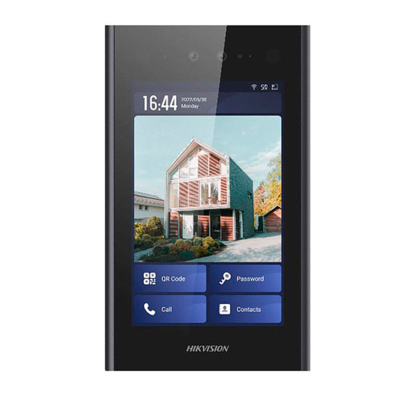 HIKVISION DS-KD9403-E6 Videoportero IP Android para apartamentos - Cámara 2 Mpx | Audio bidireccional - Facial, tarjeta MF, QR y