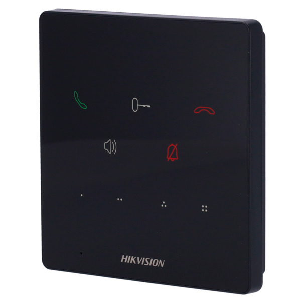 HIKVISION DS-KH6000-E1 Telefonillo para videoportero - Sin pantalla - Audio bidireccional - TCP/IP, SIP - Sin conexión con App m