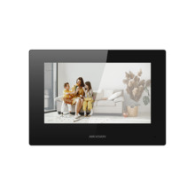 HIKVISION DS-KH6320-LE1(B) Monitor para videoportero - Pantalla táctil TFT de 7&quot; - Audio bidireccional - TCP/IP, SIP - Sin