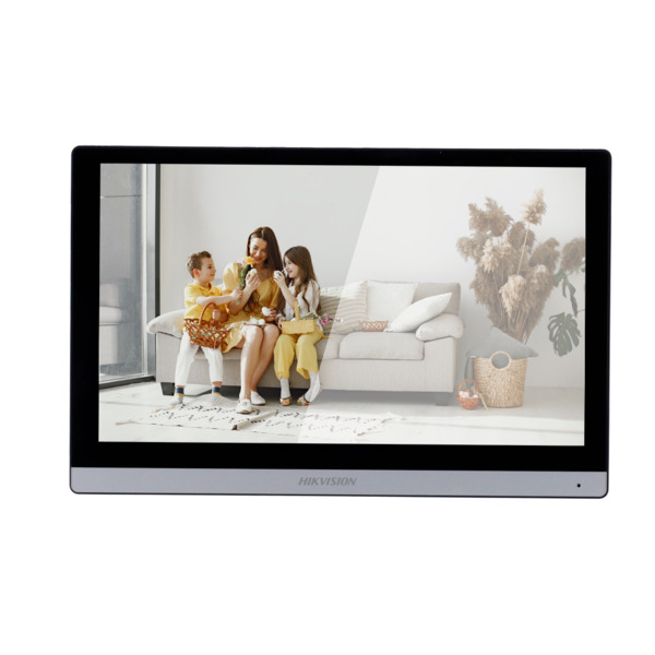 HIKVISION DS-KH6350-WTE1-NEUTRAL Monitor para videoportero - Pantalla táctil TFT 7" marco estrecho - Audio bidireccional - (1)