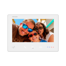 HIKVISION DS-KH7300EY-TIE2/White Monitor para videoportero - Pantalla TFT de 7" - Audio bidireccional y BIM | LED de estado