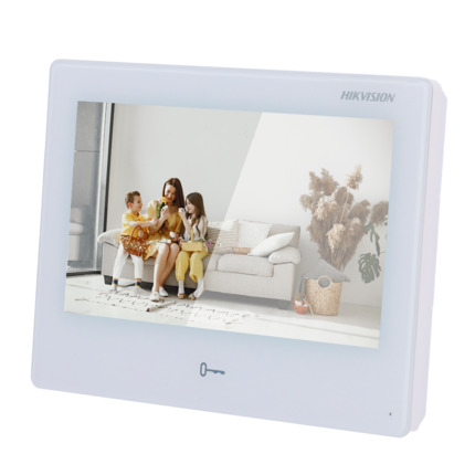Comprar HIKVISION DS-KH9310-WTE1(B) Monitor para videoportero Android - Pantalla táctil TFT 7" - Audio bidireccional - TCP/IP, WiFi y SIP | 1 salida de relé - Instalación de 2 aplicaciones Android - Montaje en superficie | Blanco