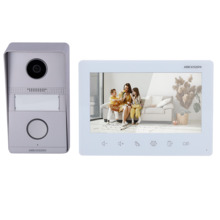 HIKVISION DS-KIS101-P/Surface Kit de videoportero - Tecnología 2 hilos analógico - Placa y monitor | Permite 2 monitores más - C