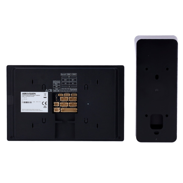HIKVISION DS-KIS313-P(B) Kit de videoportero - Tecnología 4 hilos analógico &amp; WiFi - Placa y monitor | Permite 2 monitores m (5)