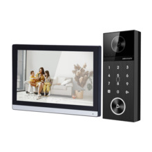 HIKVISION DS-KIS612-P Kit de videoportero 4 Mpx - Tecnología IP &amp; WiFi - Placa y monitor | Permite 16 monitores más - Lector