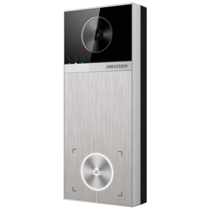 Comprar HIKVISION DS-KV6114-MWBE1 Videoportero IP WiFi - Cámara 4 Mpx | Audio bidireccional - Apertura con BLE | 2 relés - App móvil con o sin monitor - Apto para exterior IP65 - Montaje en superficie | PoE