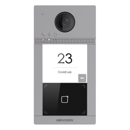 Comprar HIKVISION DS-KV8113-WME1(C) Videoportero IP WiFi - Cámara 2 Mpx | Audio bidireccional - Apertura con tarjeta MF | 2 relés - App móvil con o sin monitor - Apto para exterior IP65 | IK08 - Montaje en superficie | PoE