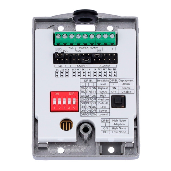 HIKVISION DS-PDSKM-VG3 Detector cableado sísmico - Sensor de impacto - Rango de detección hasta 5 metros de radio - Resistencias (5)
