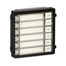 Hikvision HIK-160 DS-KD-KK Módulo pulsador HIKVISION con 6 botones etiquetables para sistema de videoportero. 1 entrada/salida p