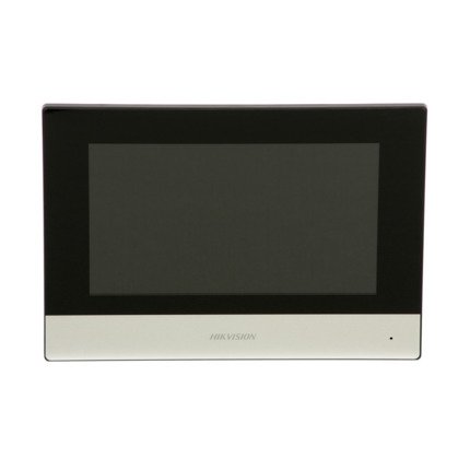 Comprar Hikvision HIK-174 DS-KH6320-WTE1 Monitor IP HIKVISION de interior. Admite WiFi. Pantalla táctil capacitiva a color de 7" (1024x600). Botones táctiles. Incorpora micrófono y altavoz. Fast Ethernet. 8 entradas / 2 salidas de alarma. RS485. 12V CC.
