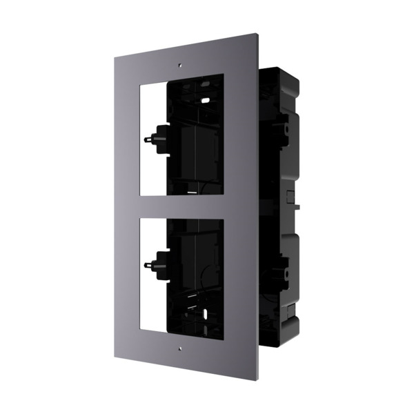 Hikvision HIK-203 DS-KD-ACF2/Plastic Marco HIKVISION para instalar empotrados 2 módulos de sistema de videoportero.