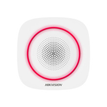 Hikvision HIK-276 DS-PS1-I-WE (Red) Sirena vía radio de interior de la serie AX PRO. Sonido de aviso de armado / desarmado confi