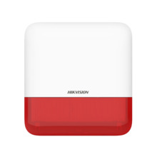 Hikvision HIK-278 DS-PS1-E-WE (Red) Sirena vía radio de exterior de la serie AX PRO. 3 tipos de sonidos de alarma: alarma de inc