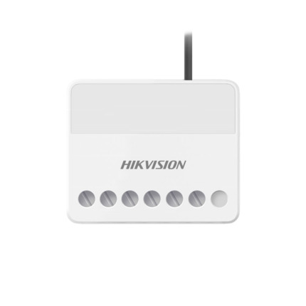 Comprar Hikvision HIK-295 DS-PM1-O1L-WE Módulo de relé vía radio de la serie AX PRO. Configuración de escenarios por diferentes eventos. Dispone de entrada de sabotaje, la cual se puede utilizar como entrada de zona para alarma. Operación de automatizaci