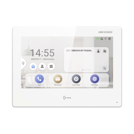 Comprar Hikvision HIK-326 DS-KH9310-WTE1 Monitor IP HIKVISION de interior. Pantalla táctil de 7 pulgadas con resolución 1024x600. Admite la instalación de aplicaciones Android. Plataforma abierta para la integración de software de terceros. Videoportero