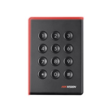 Hikvision HIK-333 DS-K1108AMK Lector Mifare HIKVISION con teclado. Estándar ISO 14443-A Mifare 13,56MHz. Rango de lectura: ?50 m