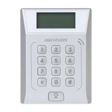 Hikvision HIK-338 DS-K1T802M Lector Mifare HIKVISION con teclado. Hasta 3000 tarjetas. Hasta 10 000 eventos. Comunicación TCP/IP