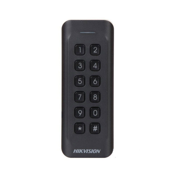 Hikvision HIK-342 DS-K1802MK Lector Mifare HIKVISION con teclado 12 teclas. Estándar ISO 14443-A Mifare 13,56MHz. Rango de lectu