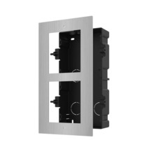 Hikvision HIK-395 DS-KD-ACF2/S Marco HIKVISION para 2 módulos de videoportero. Se adapta al montaje empotrado de dos módulos. Co