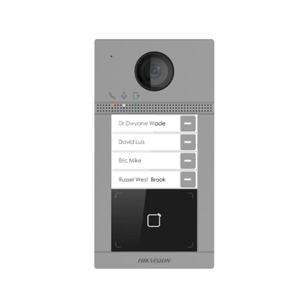 Hikvision HIK-601 DS-KV8413-WME1(C) Estación de videoportero WiFi IP HIKVISION. Cámara de 2MP con suplemento IR y WDR. 4 botones