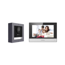 Hikvision HIK-606 DS-KIS602(B) Kit de videoportero IP HIKVISION compuesto por:. 1x videoportero IP DS-KD8003-IME1(B)/Surface. 1x