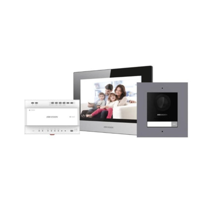 Comprar Hikvision HIK-607 DS-KIS702Y Kit de videoportero a 2 hilos HIKVISION compuesto por:. 1x videoportero 2 hilos DS-KD8003Y-IME2. 1x monitor 2 hilos DS-KH6320Y-WTE2. 1x conversor 2 hilos a IP de 4 puertos. 1x tarjeta TF de 16GB