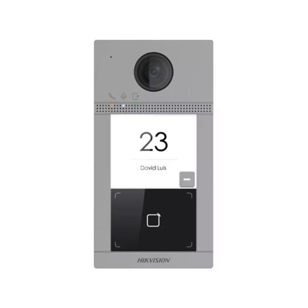 Hikvision HIK-608 DS-KV8113-WME1(C) Estación de videoportero WiFi IP HIKVISION. Cámara de 2MP con suplemento IR y WDR. 1 botón d