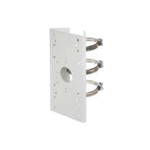 Hikvision HIK-682 DS-1275ZJ/HKB (white) Soporte abrazadera. Montaje en postes de hasta Ø127 mm. Capacidad de carga de 15 kg. Ace
