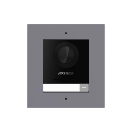 Comprar Hikvision HIK-753 DS-KD8003-IME1(B)/Flush Módulo de videoportero IP Hikvision. Cámara de 2MP con suplemento IR y WDR. 1 botón de llamada. Incorpora micrófono y altavoz. Hasta 2000 usuarios y 6000 tarjetas. 4 entradas de alarma. Protección IP65. 1