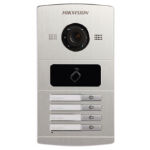 Hikvision HIK-79 DS-KV8402-IM Estación de videoportero IP de exterior con cuatro pulsadores de llamada y lector de tarjetas Mifa