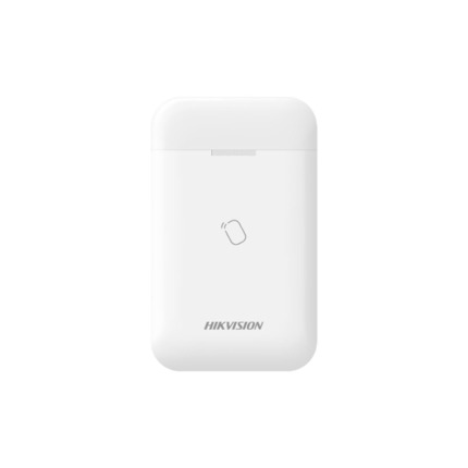 Comprar Hikvision HIK-793 DS-PT1-WE(B)(O-STD) Lector de tags vía radio Hikvision. Vía radio bidireccional de 868 MHz. Encriptación AES-128. Indicador LED. Funcionamiento: Armado/desarmado por zonas. Proceso de armado con confirmación de fallo. Verificaci