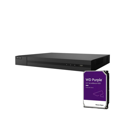 Comprar HIKVISION Hiwatch HIK-638-3TB HWD-6116MH-G4-3TB DVR 5 en 1 Serie HiWatchT de HIKVISION® de 16 canales. H.265 Pro+/H.265 Pro. 16 canales BNC 4MP + 2 canales IP 6MP. Grabación 4MP Lite@15ips. Ancho de banda de 128Mbps. Salidas HDMI y VGA 1080P. 1 e