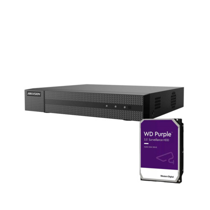 Comprar HIKVISION Hiwatch HIK-698-3TB HIK-698-3TB DVR 5 en 1 Serie HiWatchT de HIKVISION®. H.265 Pro+/H.265 Pro. 16 canales BNC 1080P + 2 canales IP 5MP. Grabación 1080P Lite@25ips. Ancho de banda de 96Mbps. Salidas HDMI y VGA 1080P. 1 entrada / 1 salida