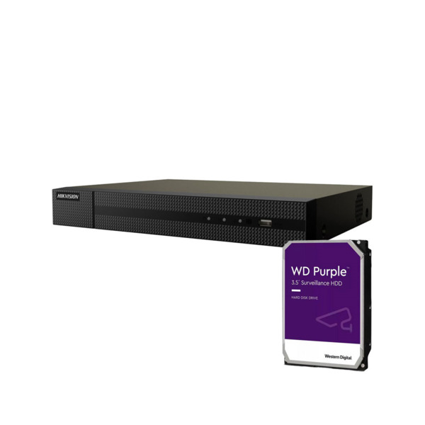 HIKVISION Hiwatch HIK-778-2TB HWN-4208MH-8P(STD)(D)-2TB NVR de 8 canales Serie HiWatchT de HIKVISION®. Formato H.265+. Grabación