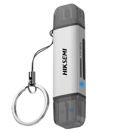 Comprar HIKVISION HS-HUB-CR01(STD)/A&C/U3/100 Lector de tarjetas Hikvision - Entrada: tarjeta microSD y SD - Salida: USB A y USB C - Transferencia de datos de 5 Gbps