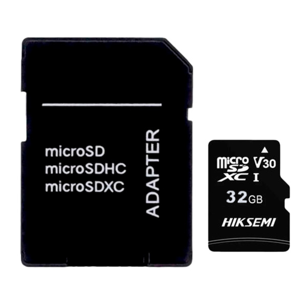 HIKVISION HS-TF-C1STD-32G-A Tarjeta microSD con adaptador Hikvision - Capacidad 32 GB - Clase 10 | Velocidad R/W: 92/15 MB/s - C